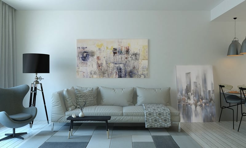 Living Room with Cozy Textiles